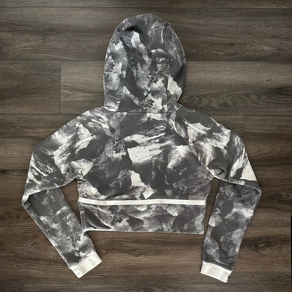 Nike Grey Modern Glacier Cropped Hoodie XS - Picture 5 of 8
